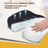 Coccyx Seat Cushion Orthopedic Memory Foam Coccyx Seat Cushion for Tailbone, Sciatica, Lower Back Pain Relief-Ergonomic Contoured Cushion for Office/Home Chair & Wheelchair, Black